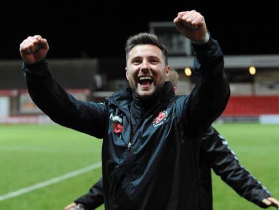 Fleetwood Under-18 boss Simon Wiles has another win to celebrate Picture: FLEETWOOD TOWN