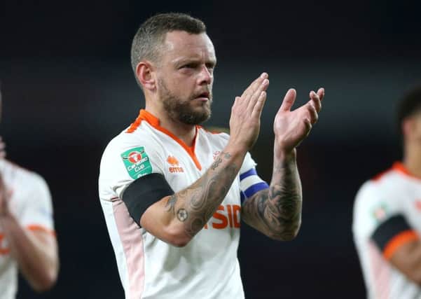 Blackpool captain Jay Spearing is taking confidence from their midweek display at Arsenal
