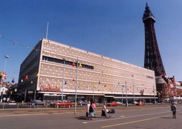 Lewis's department store on the Promenade , Blackpool.
Tower / view
Published EG 22/05/1992, 25/06/1992, 30/07/1992, 09/10/1992, 03/11/1992. 17/11/1992, 08/12/1992, 17/12/1992, 08/01/1993, 30/12/1993.
