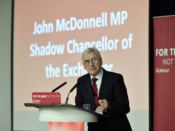 Mr McDonnell spoke at Labour's North West Conference in Blackpool.