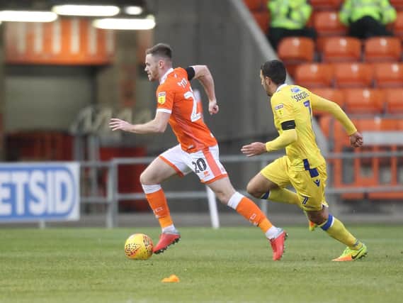Ollie Turton puts his foot down but boss Terry McPhillips felt Blackpool looked 'leggy'