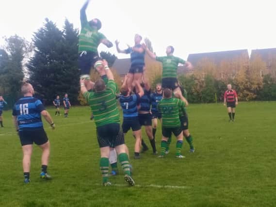 Fleetwood contest a lineout at Liverpool Collegiate