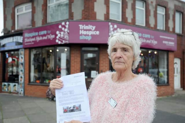 Elaine Lambert was given a parking ticket on the forecourt despite parking their for several years.