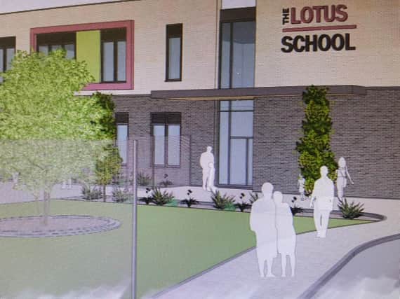 An artist's impression of the Lotus School