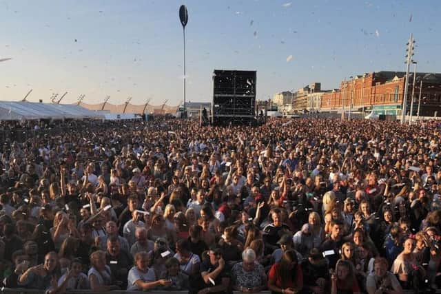There was still a huge turnout at the switch-on event