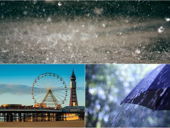 The weather in Blackpool is set to be wet and windy today as forecasters predict heavy rain and cloud throughout most of the day