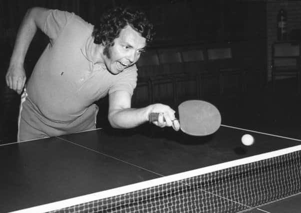 Blackpool's number one table tennis player Roy Frankland, in 1976