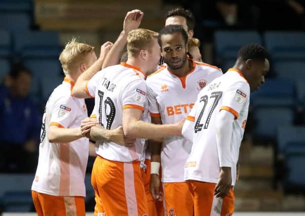 Blackpool's players are hoping to follow up their midweek win at Gillingham