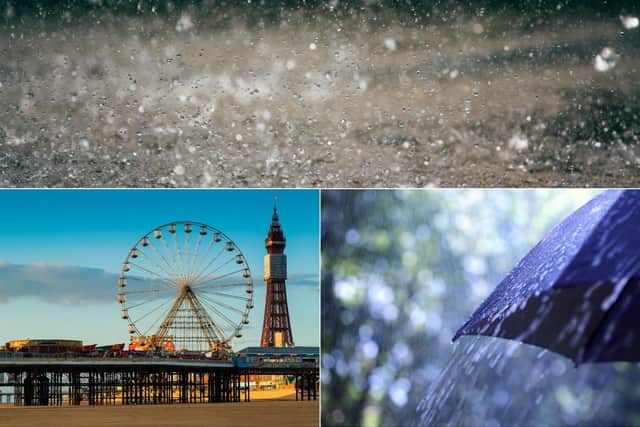 The weather in Blackpool is set to be a mixed bag day, as forecasters predict cloud, sunny spells and heavy rain