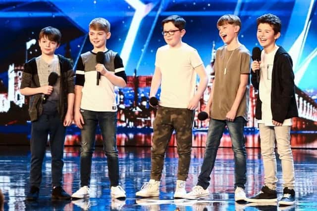 The group Bring It North on TV's Britain's Got Talent