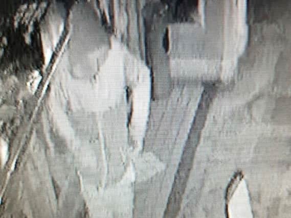 CCTV image of a man suspected of burglary at the Royal British Legion in Cleveleys.
