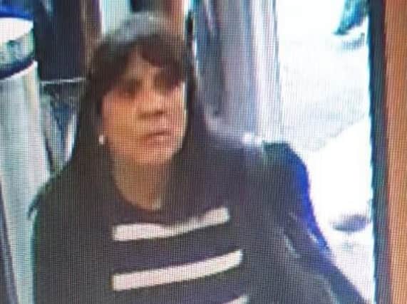Photo issued by Cambridgeshire Police of a person they want to speak to in connection with a fraud in which more than 10,000 was stolen from a 91-year-old patient at Peterborough City Hospital. Photo credit: Cambridgeshire Police/PA Wire