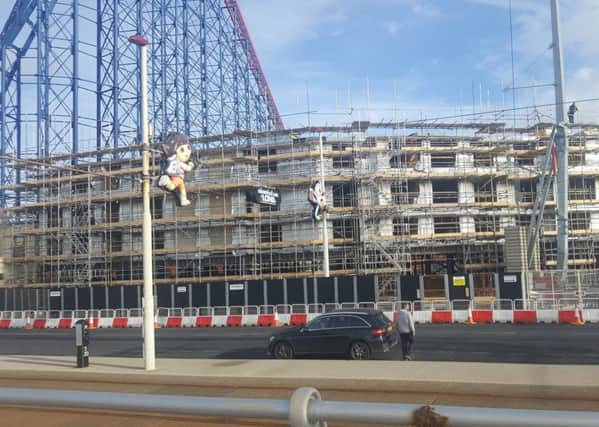 The Â£12 million Boulevard Hotel has shot up in recent weeks ahead of a planned opening in spring next year