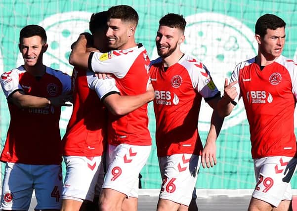 Fleetwood Town are seeking another home victory tomorrow