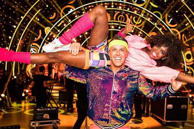 Graeme Swann and partner Oti Mabuse during last week's Strictly Come Dancing