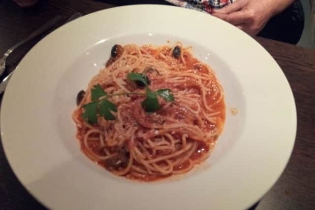Spaghetti Alla Puttanesca at Lorenzo's Freckleton