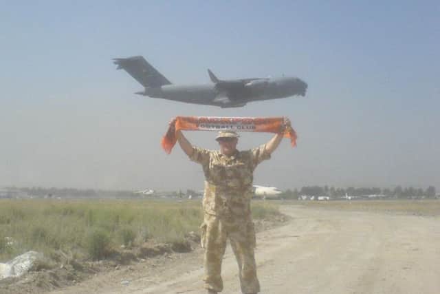 Paul Corlett at " Bloomfield Road ", Kabul Airport, Afghanistan