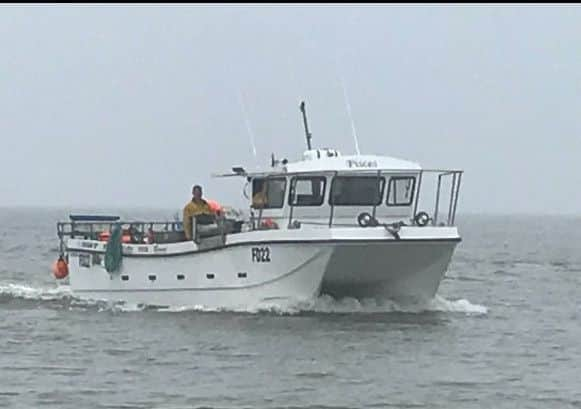 The Fleetwood catamaran Pisces was involved in a life-saving rescue off Rossall Point in Fleetwood.