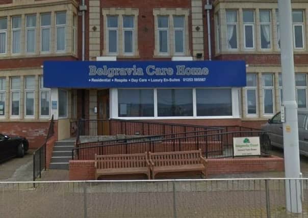 The Belgravia Care Home on North Promenade, Blackpool (Picture: Google Maps)