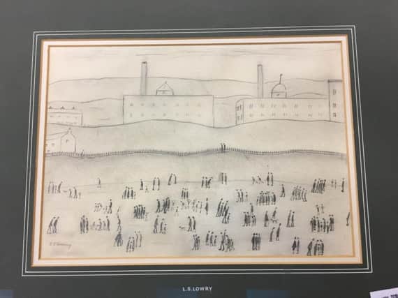 Laurence Stephen Lowry's Lancashire Mill Landscape will be on sale in Clitheroe next Wednesday. (s)