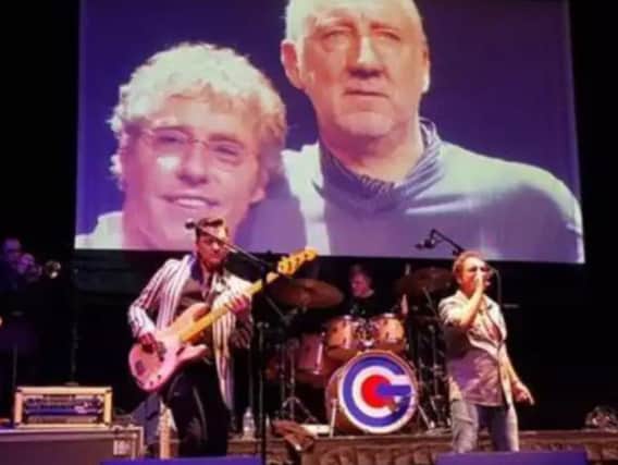 The Goldhawks under the watching eyes of Roger Daltrey and Pete Townshend