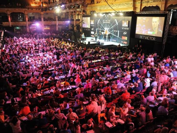 The unique atmosphere of the Winter Gardens at this year's World Matchplay