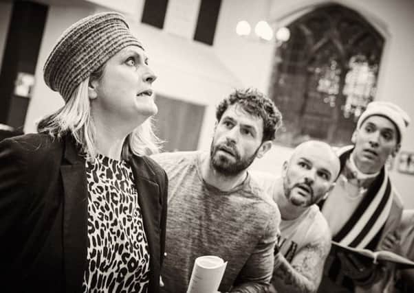 Kate Milner-Evans as The Wizard of Oz, Kelvin Fletcher as the Tin Man, Scott Gallagher as the Cowardly Lion and Kieran McGinn as The Scarecrow.