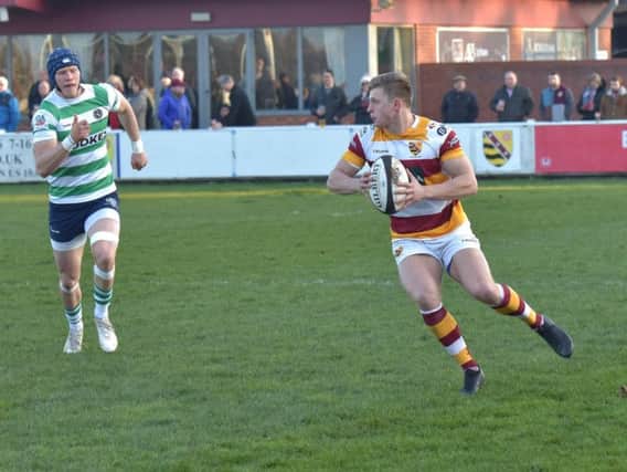 Tom Grimes is in try-scoring form for Fylde