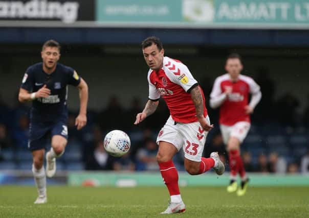 Ross Wallace in action on his Fleetwood debut Picture: DAVID HORN