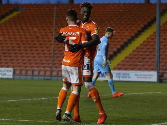 Jordan Thompson and Armand Gnanduillet were amongst the goalscorers in Blackpool's 3-0 win against Burton Albion