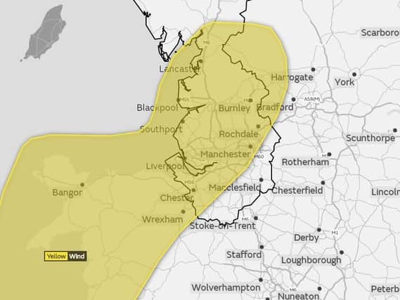 Storm Diana: Yellow weather warning issued as heavy rain and gales set to hit the North West