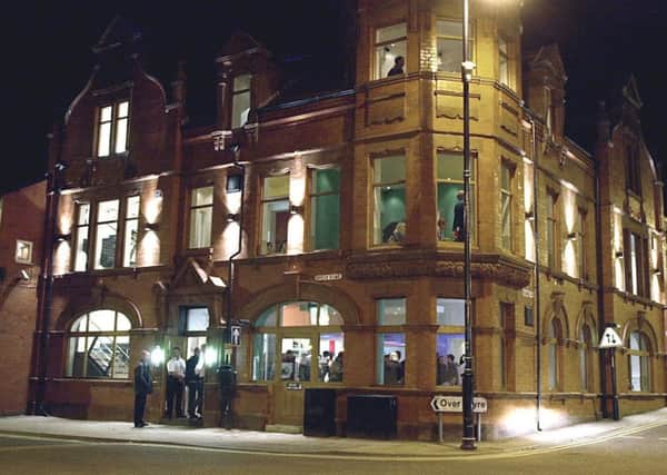 Opening night of the Cube bar and brasserie in Poulton, which used to be the Conservative Club.
The busy building at night .