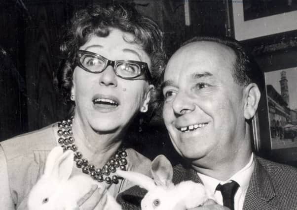 Freddie Frinton, in 1965, with Thora Hird at the Grand Theatre, in My Perfect Husband