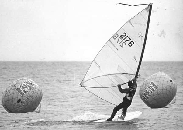 A mass windsurfing event at Cleveleys was hailed a success - despite cold, wet weather which dogged the holiday weekend, in May 1983.  About 200 amateur competitors braved waves which at timed were 8ft high to take part in a series of races, sponsored by Australian lager firm, Fosters.