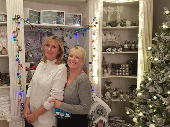 Christine Chisholm, of Heart of the Home, and Julie Moores of Hidden Gem in Lytham look forward to opening for festive late-night shopping