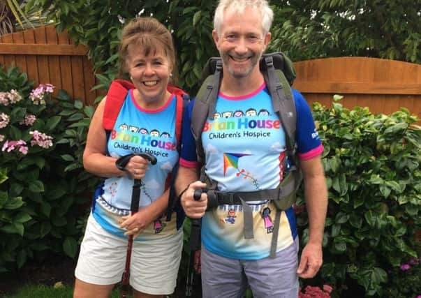 Philip and Rosina Lawrinson-Chettoe who completed the Great Wall of China trek to raise funds for Brian House Children's Hospice