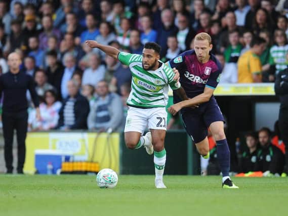 Wes McDonald in action for Yeovil