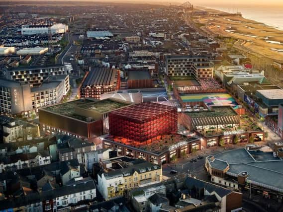 An artist's impressions of plans for the Blackpool Central site