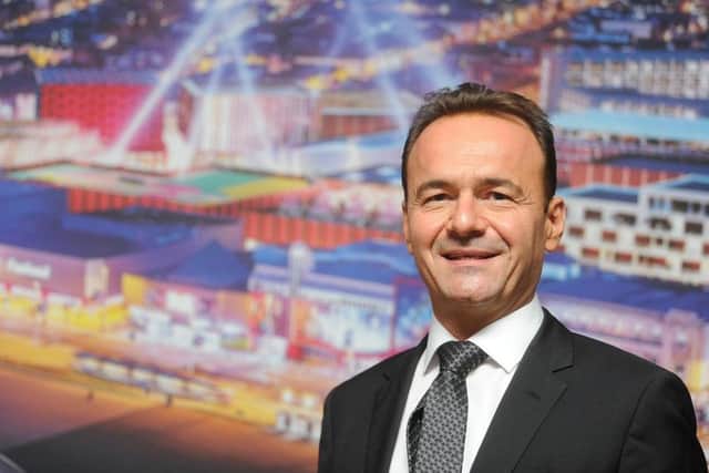 Norbert Reichart at the launch event for the 300m Blackpool Central development
