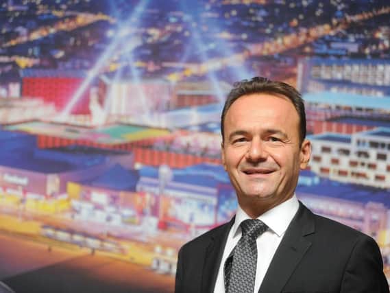 Norbert Reichart at the launch event for the 300m Blackpool Central development