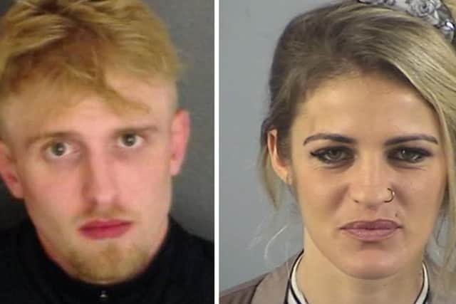 Samuel Davies and ex-partner Roxanne Davis who were jailed for 10 years each at Winchester Crown Court of causing or allowing the death of three week old Stanley Davis. Photo credit: Hampshire Constabulary/PA Wire