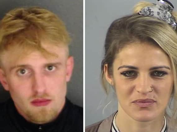Samuel Davies and ex-partner Roxanne Davis who were jailed for 10 years each at Winchester Crown Court of causing or allowing the death of three week old Stanley Davis. Photo credit: Hampshire Constabulary/PA Wire