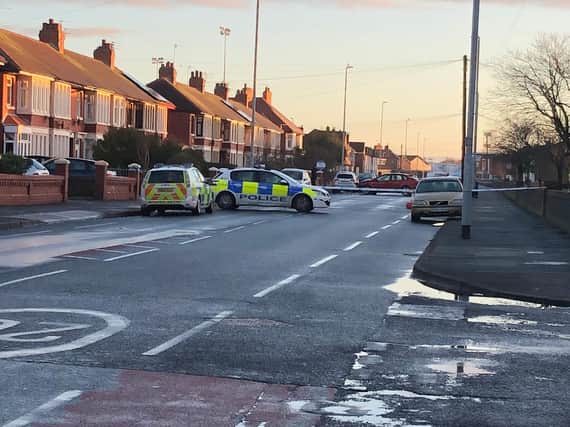 The road has been closed off following the death of the 31-year-old man.