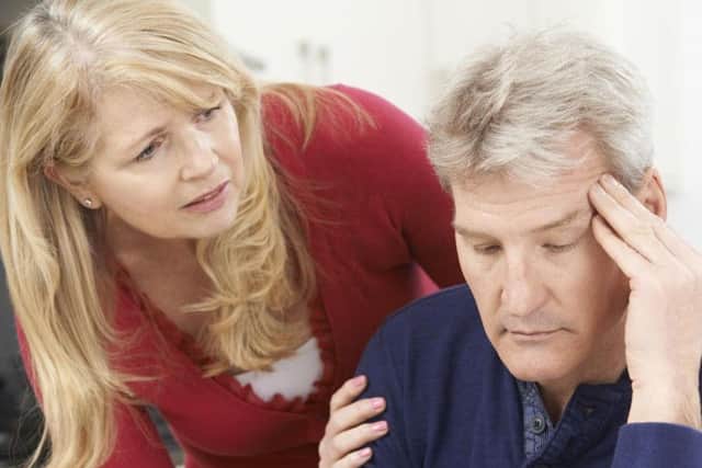A generic photo of a woman concerned about her husband (Thinkstock/PA)