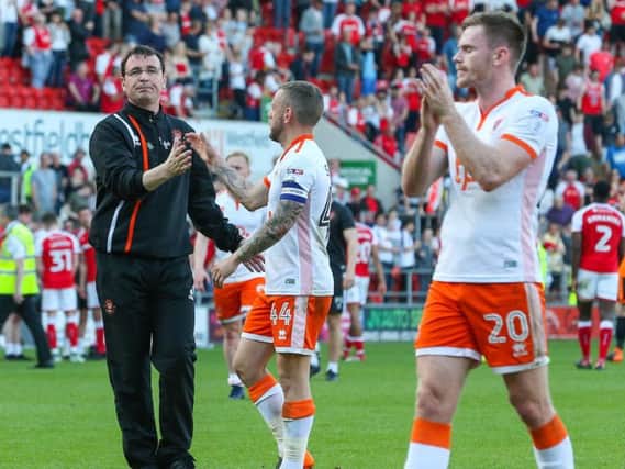 Jay Spearing with Gary Bowyer at Rotherham United on the last game of last season