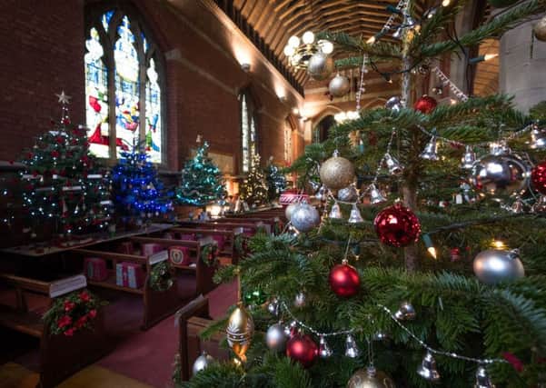 St Annes Parish Church Christmas tree festival.