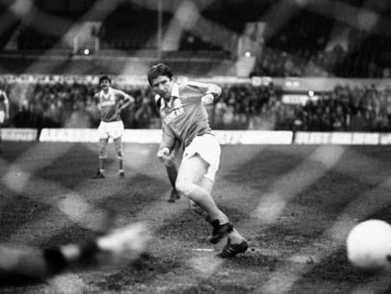 Alan Ball scored both of Blackpool's goals from the penalty spot
