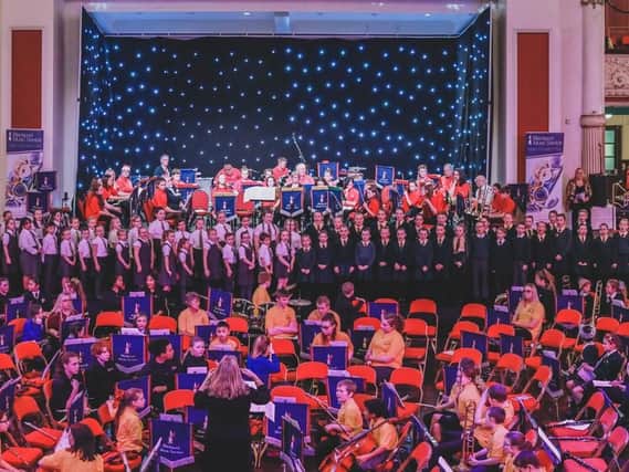 The popular event was back for a 16th year as the massed choir  made up of more than 800 children  sang a variety of well-loved Christmas songs, including When Children Ruled the World and In the stillness of the night.
