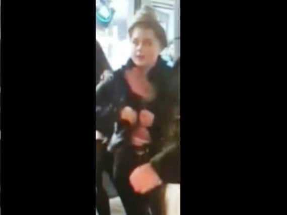 Police want to identify this female in connection with the alleged assault.