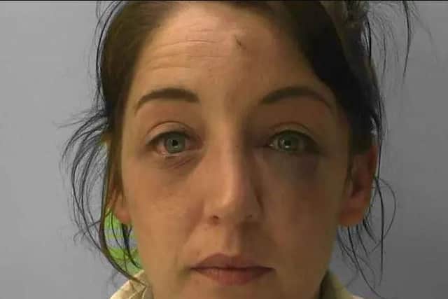 Kay Pawson,32, from Hastings, is wanted for recall to prison.